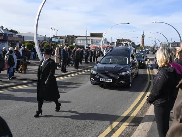 Funeral for former Skegness RNLI coxswain Richard Watson.