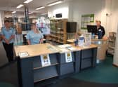 Staff at Sleaford library. EMN-200720-120133001