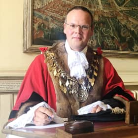 The Mayor of Louth, Councillor Darren Hobson.