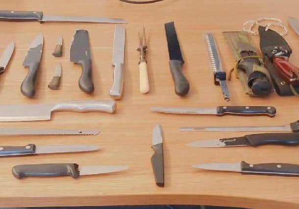 Some of the weapons handed in during the amnesty