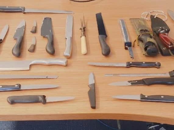 Some of the weapons handed in during the amnesty
