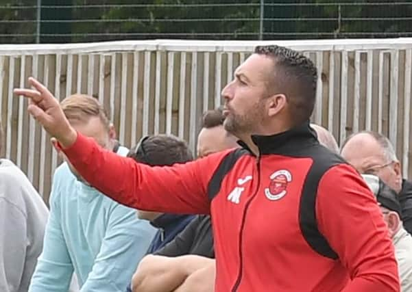 Skegness Town football boss Nathan Collins.