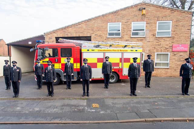 Horncastle Fire Brigade paid their respects