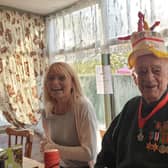 Capstian Stan celebratiing his 96th birthday last year at a family gathering