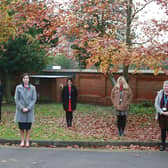 Veterans Team observing the two-minute silence