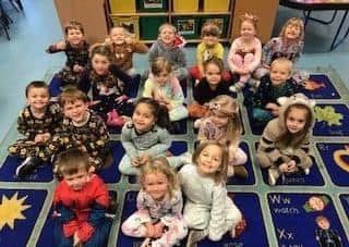 Caythorpe School pupils dressed in their pyjamas for Children in Need and had a day of wellbeing activities. EMN-201113-164838001