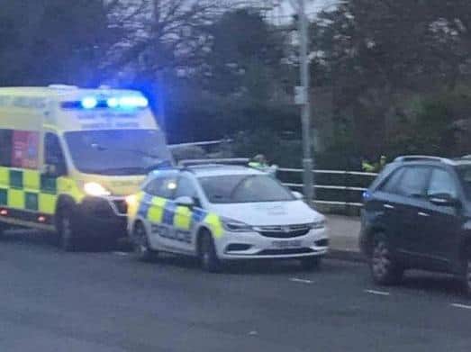 Police activity at the bowling greens in Skegness