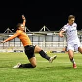 Scott Duxbury in action for Fylde.