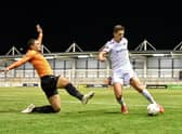 Scott Duxbury in action for Fylde.