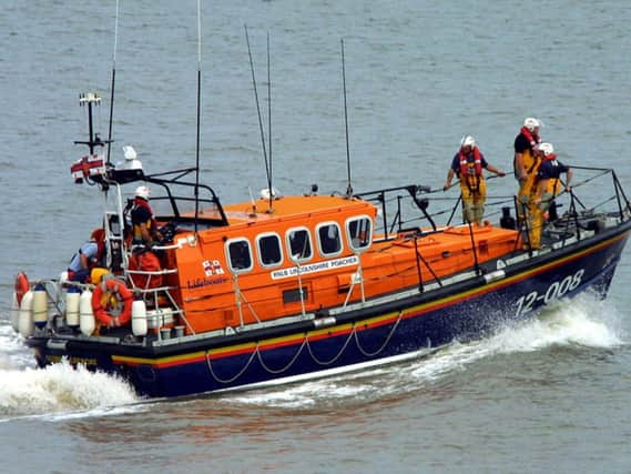 Skegness RNLI continue search for windsurfer at sea.