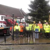 Caistor Christmas tree (photo courtesy of Mike Galligan) EMN-201117-091751001