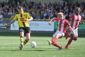 Leesley in action against Brackley.