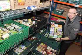 Rod Munro at Sleaford's New Life Community Larder foodbank. EMN-160829-145948001