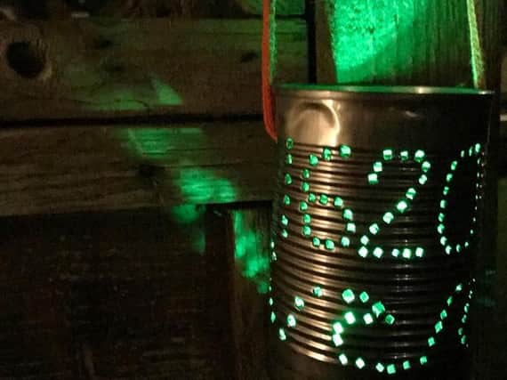A lantern created for the event