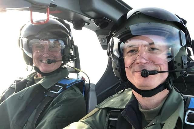 Paul Moss (right) with his brother Dave, an ex-Tornado pilot. EMN-201120-170050001