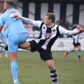 Boston United's last FA Trophy fixture was a painful 1-0 defeat at Atherton Collieries last November. Photo: Eric Brown.