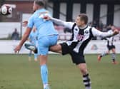 Boston United's last FA Trophy fixture was a painful 1-0 defeat at Atherton Collieries last November. Photo: Eric Brown.