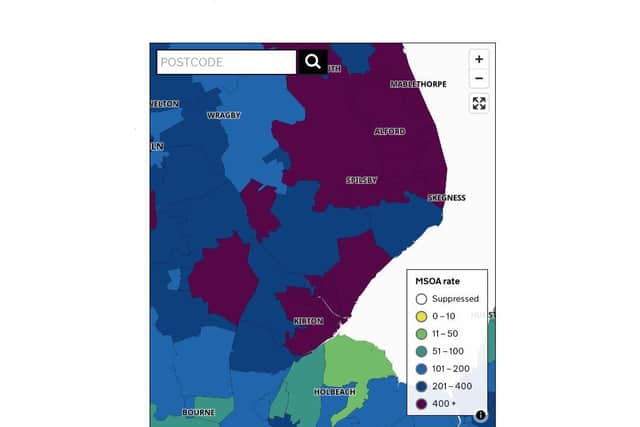 Current Covid infection rates. Image: coronavirus.data.gov.uk