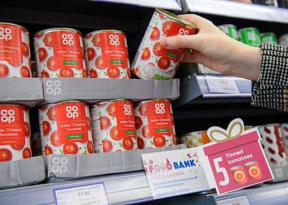 Essential items being collected in store for Lincolnshire Co-op's Food Bank Advent Calendar Campaign.

Picture: Chris Vaughan EMN-201125-175600001