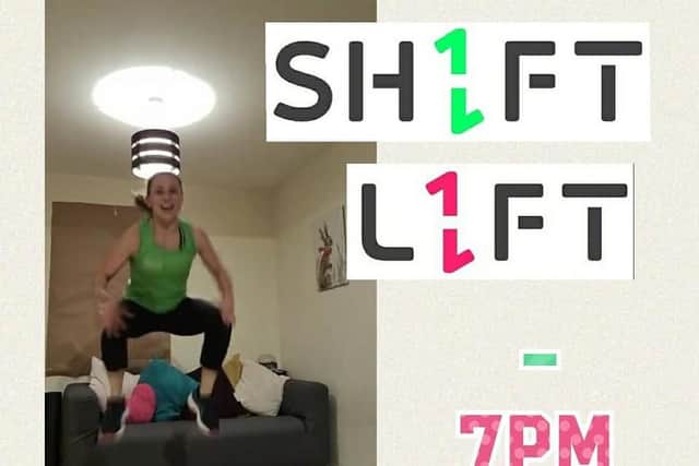 Laura Dalton, lifestyle consultant at Magna Vitae Trust, providing a virtual workout.