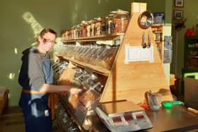 Still serving: Jenny Salvidge celebrating one year at The Green Life Pantry on Friday EMN-201130-092703001