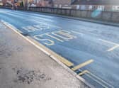 The new bus stop on the A158.