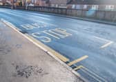 The new bus stop on the A158.