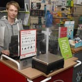 A second post office counter has been installed at Pop-In Bargains to handle the Christmas demand. Pictured - Lee Taylor - post master. EMN-200112-160739001