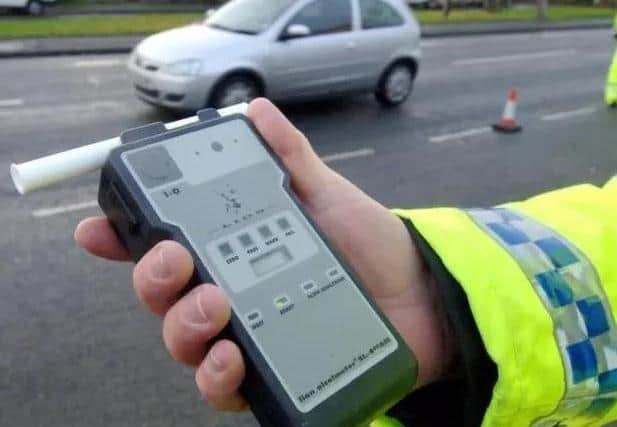 A roadside breath test. Library image.