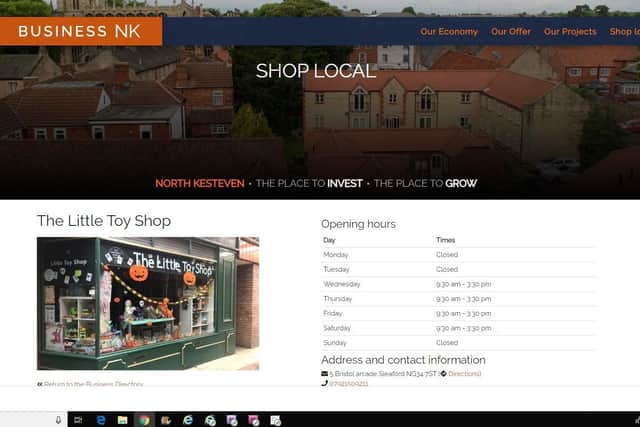 New Shop Local website is up and running.
