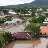 Devastated flooding in areas of Central America