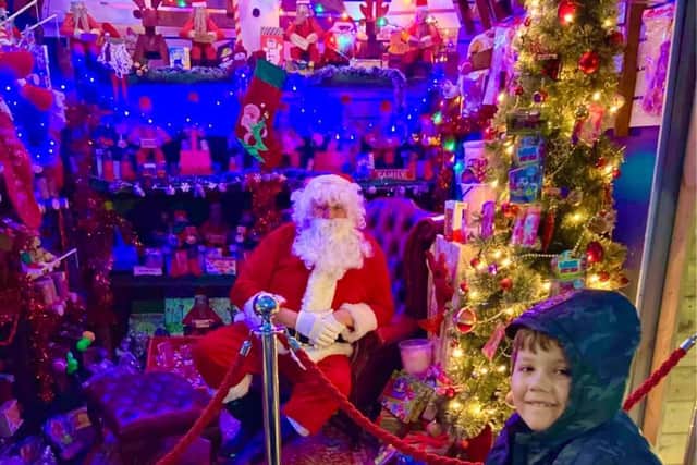 All smiles for Santa at Hardys Market in Ingoldmells.