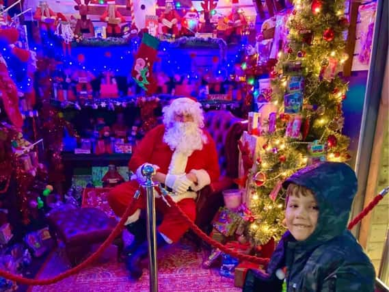 All smiles for Santa at Hardys Market in Ingoldmells.