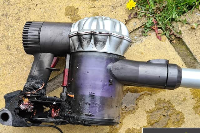 The fire damaged Dyson