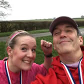 Sarah Steele and Philippe Leroy complete their marathon effort at Rauceby. EMN-200612-171645001