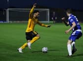 Jay Rollins on the ball. Photo: Oliver Atkin