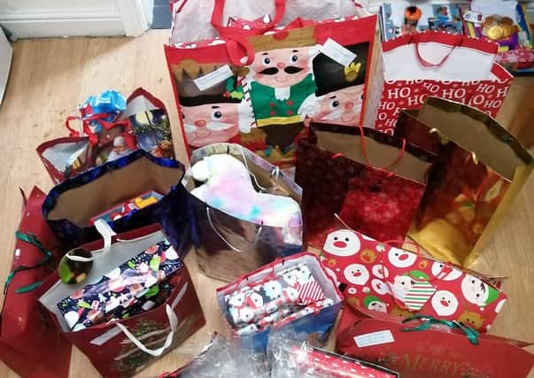 Some of the festive donations given to the Sutton on Sea & Mablethorpe Baby Bank.