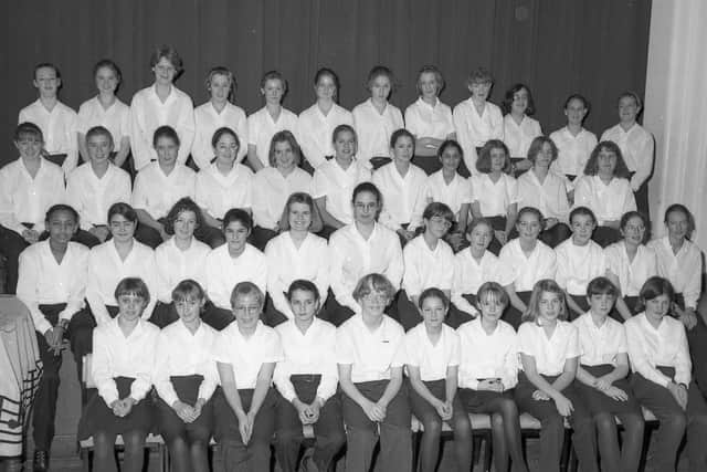 Boston High School pupils 25 years ago.