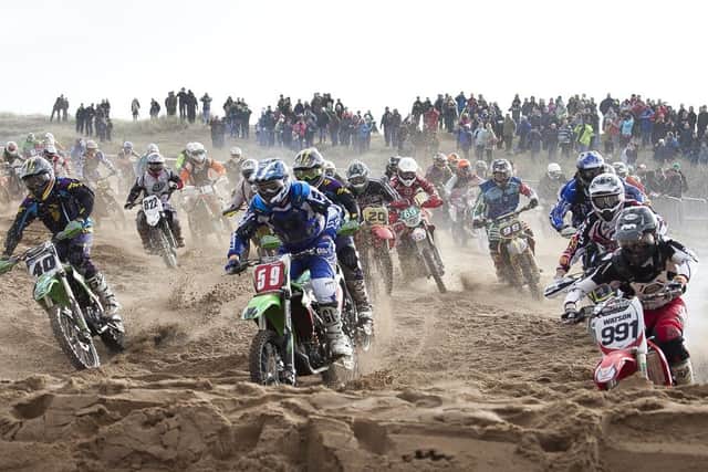 Beach motocross action in Skegness 10 years ago.