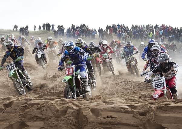 Beach motocross action in Skegness 10 years ago.