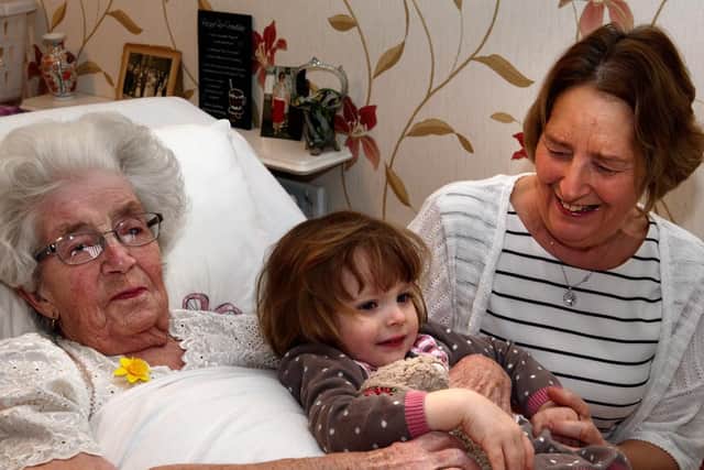 A patient at the hospice