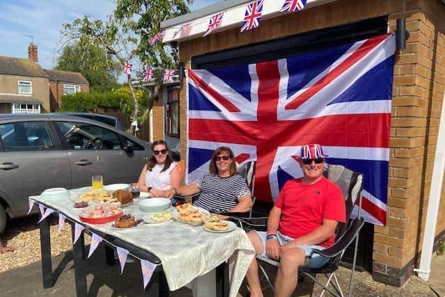 Residents in Burgh le Marsh were among those setting up tables and flying the flag at their homes to celebrate VE Day.