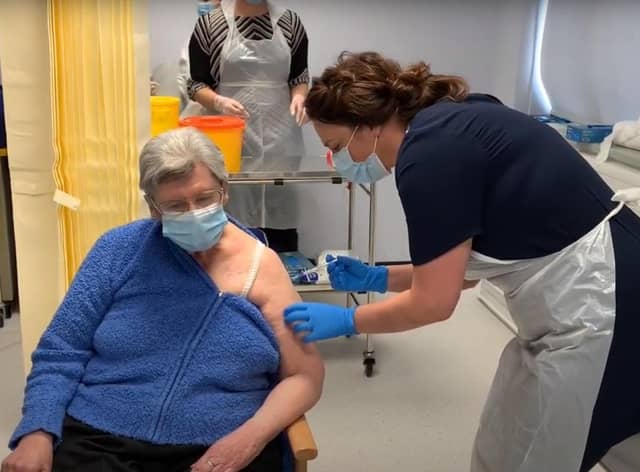 84-year-old retired NHS worker Janet Judson from Lincoln was the first person in Lincolnshire to get the new COVID-19 vaccine.