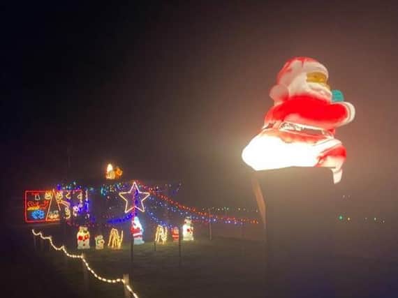A couple in Irby-in-the-Marsh are lighting up everyone's spirits with their Christmas displays.