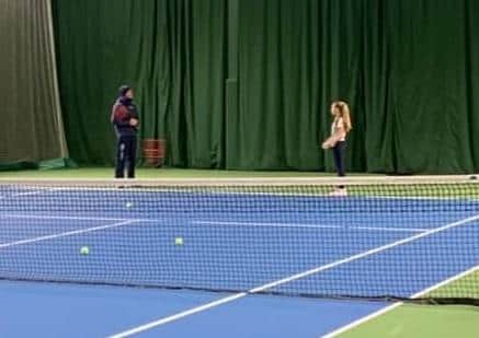 Action has returned to Boston Tennis Club, but there are restrictions on indoor play. vCPT9v3QfiyWdZViVzhU