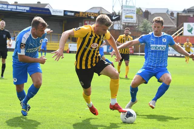 Jordan Thewlis in action against Chester last season.