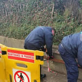 BID Rangers working on the benches in Chapel St Leonards.