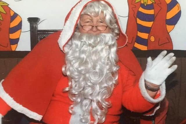 Wally' Ernest Parnham.had been Santa in Wainfleet since the 80's.