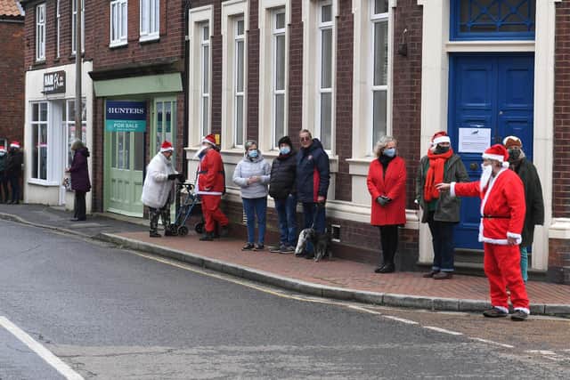 A Santa themed send-off for Wally.