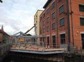 The ongoing extension works to the NCCD in Sleaford. EMN-201214-193952001